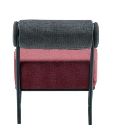 Кресло Ponpoun темно-серый бордо