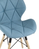 Стул Бон рогожка голубой