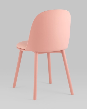 Стул Fog с подушкой пластик пыльно-розовый