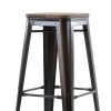 Барный табурет Tolix style Wood черный