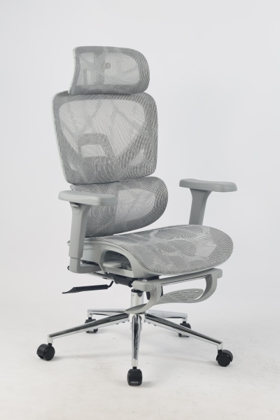 Кресло офисное TopChairs Vertus серая сетка