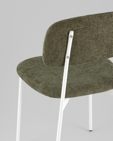 Стул Chao зеленый белые ножки 4 шт.