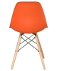 Стул обеденный LMZL-PP623 ножки светлый бук сиденья оранжевый