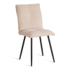 Стул обеденный Sweet бежевый, ткань и металл, мягкое сиденье, без подлокотников