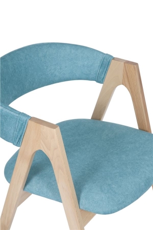 Стул "Честер 1" бук, ткань Айсберг логан