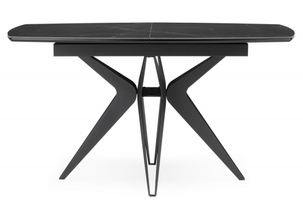 Керамический стол Риполь 140(180)х80 черный мрамор, черный