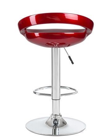Стул барный DISCO бордовый металлик