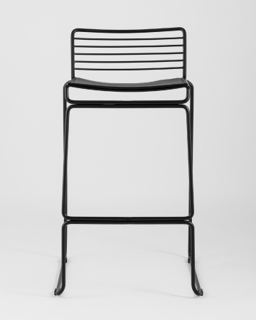 Стул полубарный DANNY черный, с черной подушкой 4 шт.