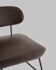 Кресло Kate new ткань экокожа коричневый