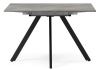 Стол деревянный Райн 116(160)x77 раздвижной цемент, черный