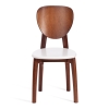 Стул DIAMANTE жесткое сидение, бук, 42х42х85 см, коричневый, белый