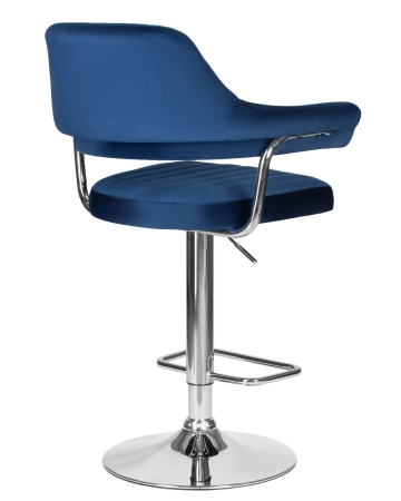 Набор 2 шт Стул барный CHARLY, синий велюр (MJ9-117)