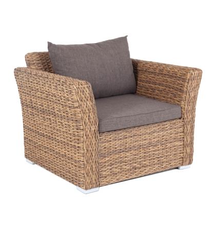 "Капучино" кресло из искусственного ротанга (гиацинт), соломенный