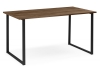 Стол деревянный Лиман 140 х 80 дуб крафт табачный, черный матовый