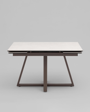 Стол Керас 120-180/80/75, столешница керамика Carmen light grey