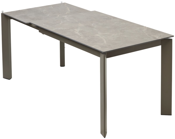 Стол CORNER 120 MATT LATTE STONE SOLID CERAMIC, TAUPE