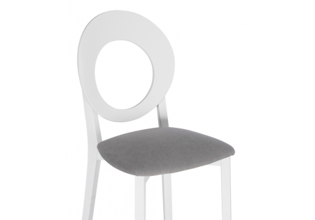 Стул деревянный Марти ткань Brendy-22, белый