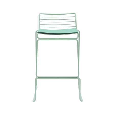 Стул полубарный Danny зеленый с подушкой