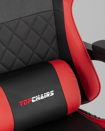 Кресло спортивное TopChairs MG-7043 черно-красный фото в интернет-магазине Stoolmarket