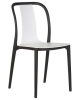 Стул обеденный ADAM черный, белый