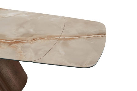 Стол SENTI GLOSSY TOSCANE орех фото в интернет-магазине Stoolmarket