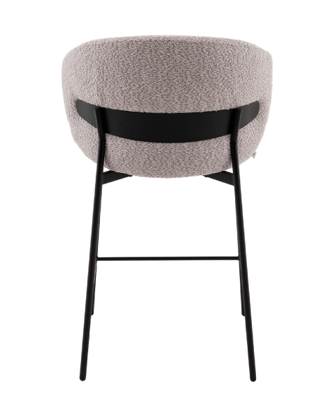 Стул полубарный Блейз букле светло-серый