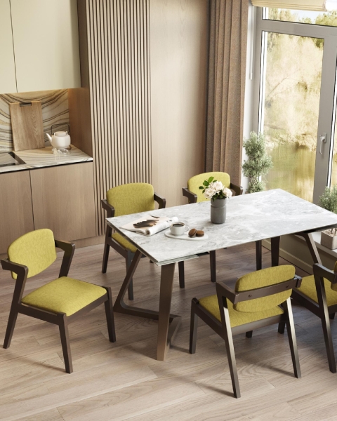 Стул обеденный VIVA оливковый 2 шт.