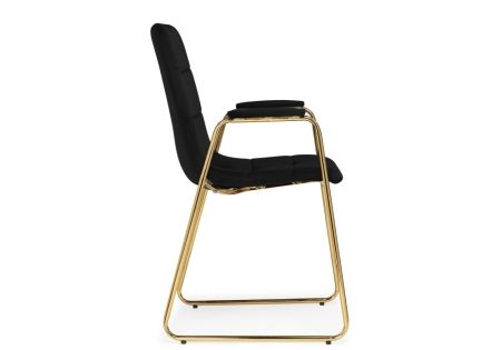 Стул Lana черный, золотой