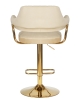 Стул барный CHARLY золотой, бежевый велюр MJ9-10