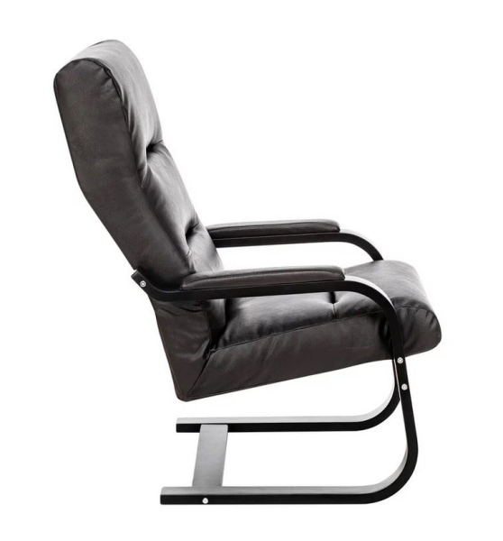 Кресло Оскар венге, экокожа Dundi 108