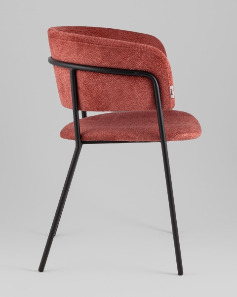 Кресло Нэлли New буклированный велюр терракотовый