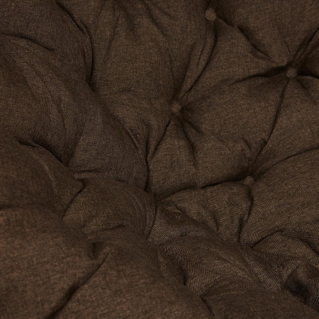 Кресло "PAPASAN" 23/01 W, с подушкой, античный черно-коричневый, ткань коричневая 3М7-147