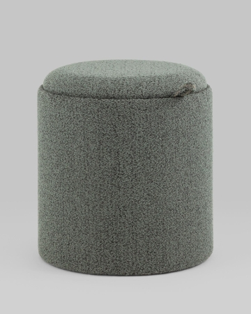 Пуф-столик с ящиком Хюгге XS букле темно-серый