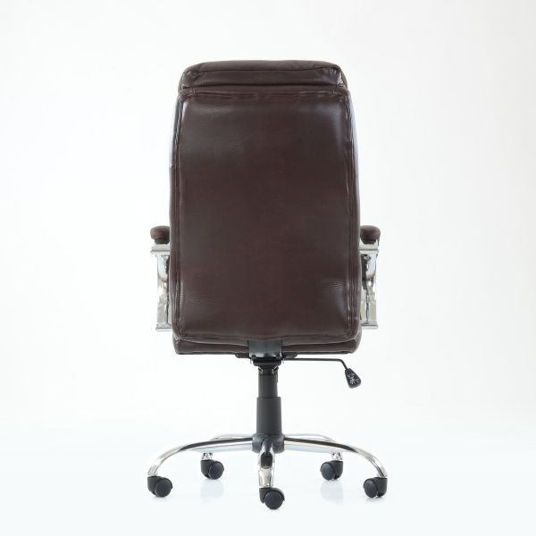 Кресло для руководителя K-58 коричневая экокожа