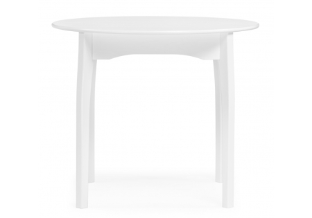 Стол деревянный Распи круглый 90(120)х90х76 белый