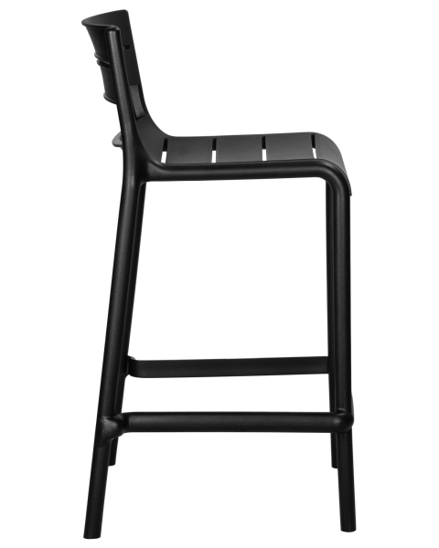 Стул NESSA черный, пластик, твердое сиденье, без подлокотников