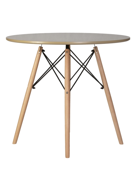 Стол обеденный CHELSEA`80 ножки светлый бук, столешница бежевая