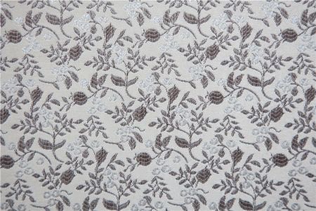 Банкетка из массива березы, ткань лея, каркас белый