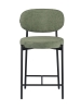 Стул полубарный MASO букле зеленый MOSS 615