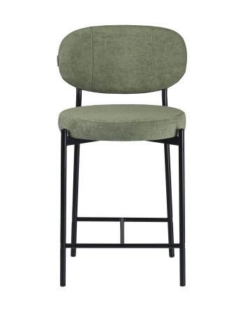 Стул полубарный MASO букле зеленый MOSS 615