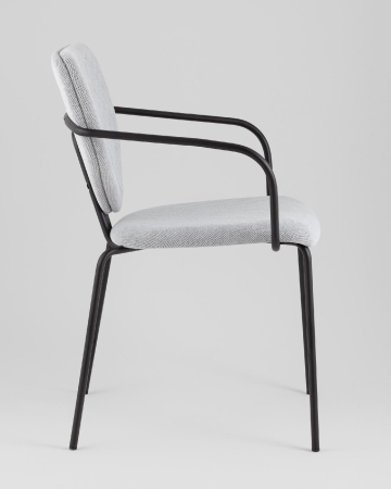 Стул обеденный Masey с подлокотниками серый