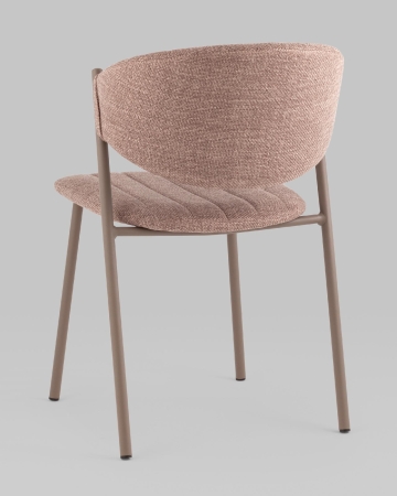 Стул Харпер ткань рогожка капучино каркас бежево-серый матовый