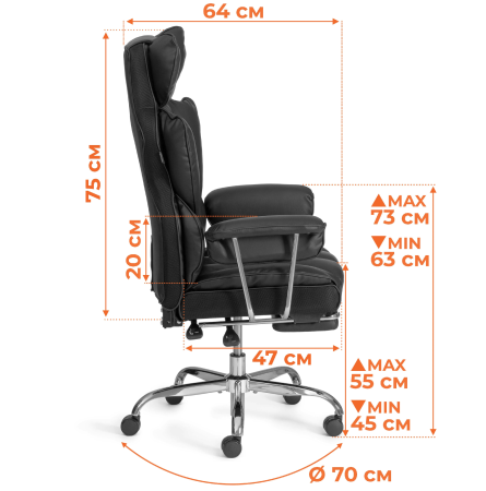 Кресло Comfy CR черное