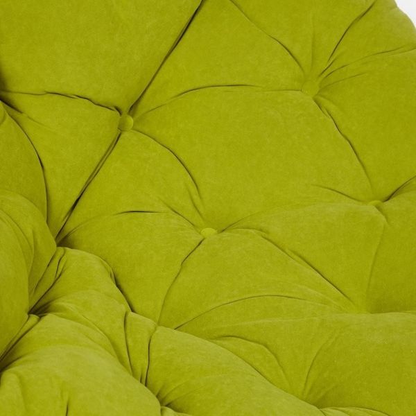 Кресло-качалка "PAPASAN" w 23 и 01 B с подушкой, орех, флок олива, 23