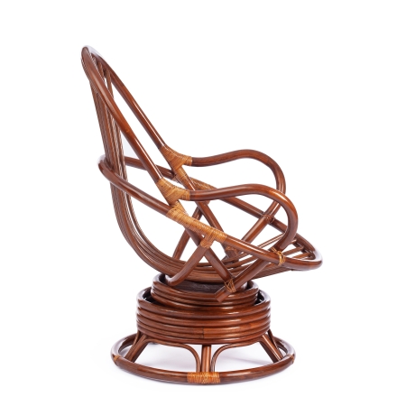 Кресло вращающееся "FLORES" 5005 без подушки, орех