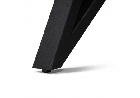 Стеклянный стол Вилсон 140(200)х80 белый мрамор, черный