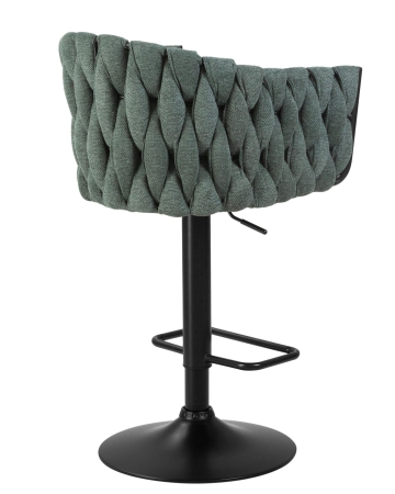 Набор 2 шт Стул барный LEON, зеленая ткань (LAR 275-23)