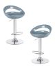 Набор 2 шт Стул барный DISCO, серый