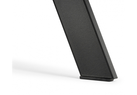 Стол деревянный Баргел 90х90х75 бетон, черный