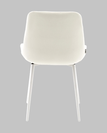 Стул Флекс N светло-бежевый белые ножки